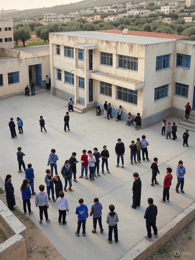 Mohammad studying engineering in the West Bank
